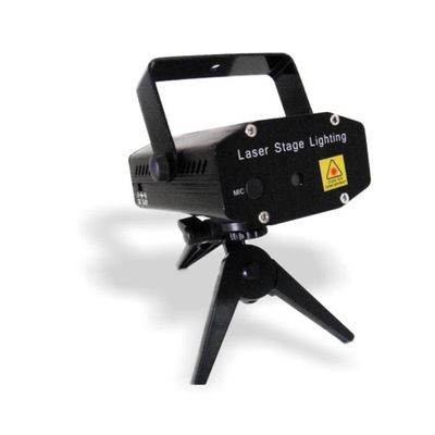 Mini Projetor Laser Canhão de Luz Efeitos Holográfico 150mw Iluminação para Festa