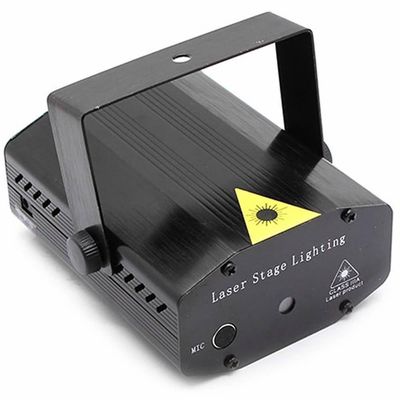 Mini Projetor Laser Canhão de Luz Efeitos Holográfico 150mw Iluminação para Festa