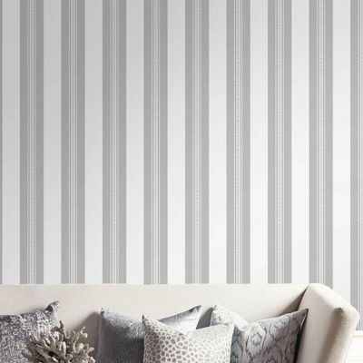 Papel De Parede Shimmer Listrado Uk30900 - Rolo 10m X 0,52m