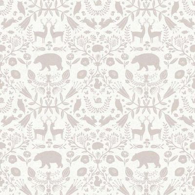 Papel De Parede Minime Infantil Bege 17141