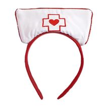 Kit Enfermeira Com Tiara Avental E Estetoscópio