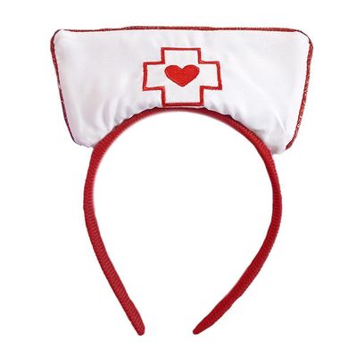 Kit Enfermeira Com Tiara Avental E Estetoscópio