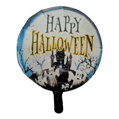 Balão Metalizado Halloween Estampado - 18 Polegadas Modelo Olho Laranja