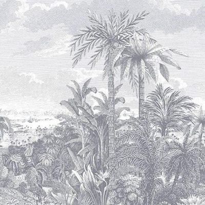 Painel De Parede Capri Folhagem Branco 190613302