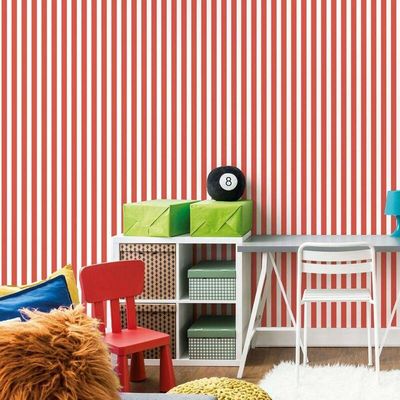 Papel De Parede Listrado - G78404 Vermelho Tiny Tots 2 - G78404