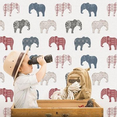 Papel De Parede Just 4 Kids Safari G56526 - Rolo 10m X 0,52m