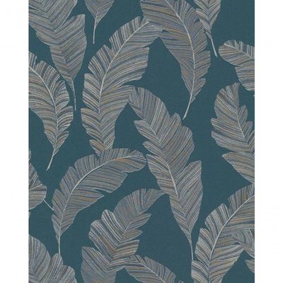 Papel De Parede Maison Folhagem Azul A62203