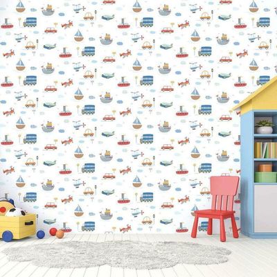 Papel De Parede De Transportes - G78415 Colorido Tiny Tots 2 - G78415