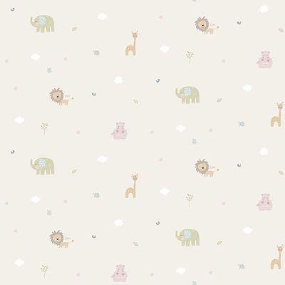 Papel De Parede Lullaby Bege 2221 - Rolo 10m X 0,53m