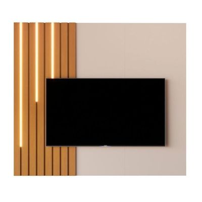 Painel Para Tv 58 Polegadas Pantanal Off White Nature