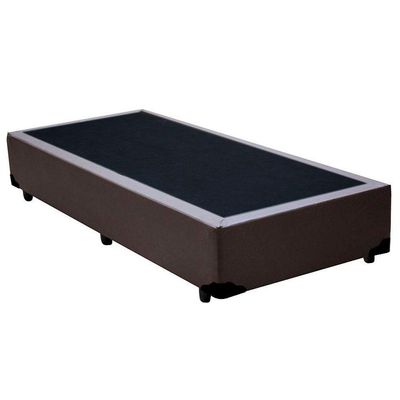 Cama Box Solteiro Sintético Serene Marrom 88x188x40