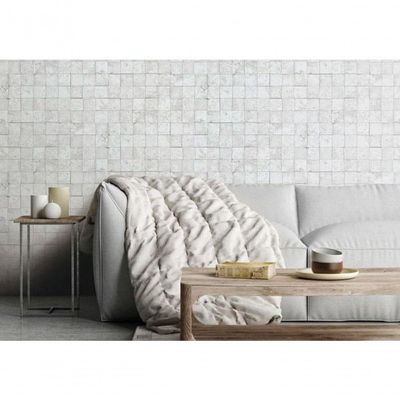 Papel De Parede Terra Gracia Square Stone (silver White) 831071 Terra Gracia 831071