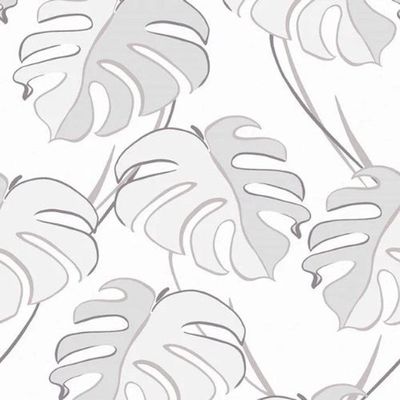 Papel De Parede Kylie Folhagem Branco 81604