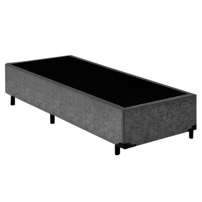 Cama Box Solteiro Suede + Colchão De Espuma D33 - Serene - 88cm Bege