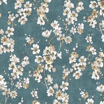 Papel De Parede Lille Floral Azul 52704