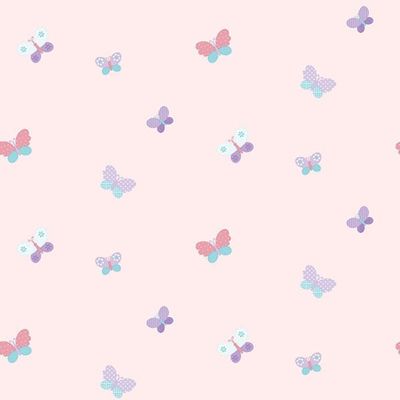 Papel De Parede Just 4 Kids Borboletas G56008 - Rolo 10m X 0,52m