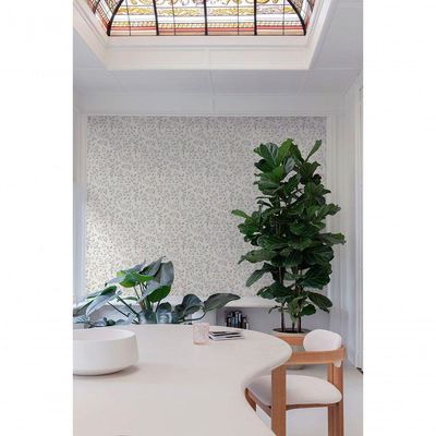 Papel De Parede Icon Folhagem Cinza Ic3006