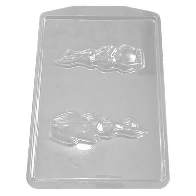 Forma De Silicone Coelho Braços Cruzados - 4cm X 11,4cm