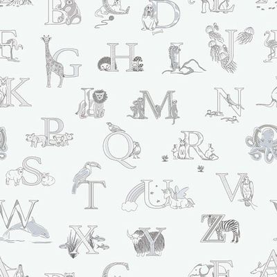 Papel De Parede Just 4 Kids Alfabeto G56536 - Rolo 10m X 0,52m