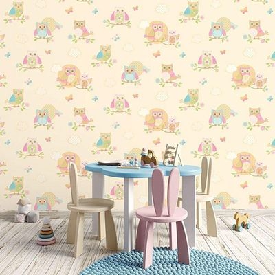 Papel De Parede Just 4 Kids Corujinhas G56035 - Rolo 10m X 0,52m