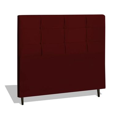 Cabeceira Estofada Box Casal Queen Size Encosto Para Cama Hylux 164x126 Cm Marsala