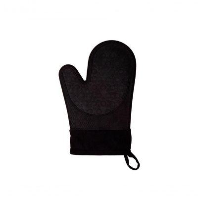 Luva De Silicone Preto Com Tecido 29 Cm Mimo Style Sn14287x