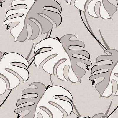 Papel De Parede Kylie Folhagem Bege 81606