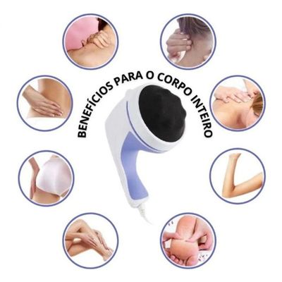 Massageador Elétrico Orbital Corporal 4 Acessórios 110v