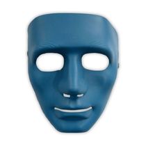 Máscara Colorida Sem Face Para Fantasias - 1 Unidade Cor Azul