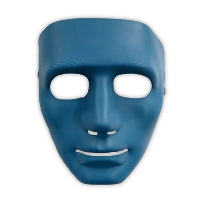 Máscara Colorida Sem Face Para Fantasias - 1 Unidade Cor Azul