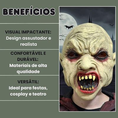 Máscara Demônio Assustador Para Halloween