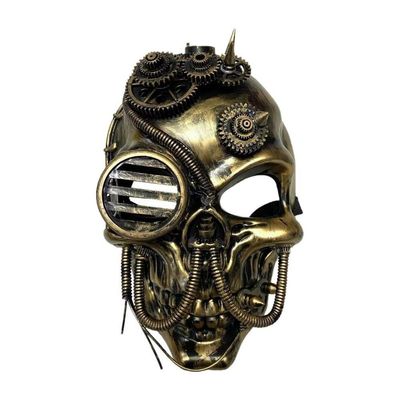Máscara Caveira Esqueleto Steampunk - 1 Unidade