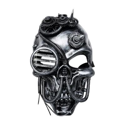 Máscara Caveira Esqueleto Steampunk - 1 Unidade