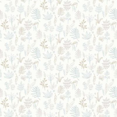Papel De Parede Minime Folhagem Bege 17166