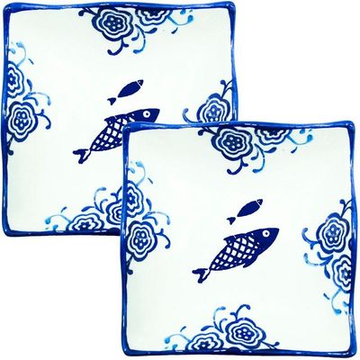 Kit 8 Tigela Sobremesa Bowl Praia Peixe Oceano Náutico 12cm
