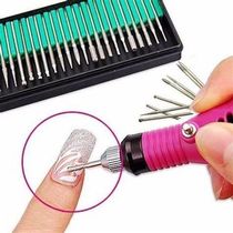 Kit 30 Brocas + Lixa Unha Eletrica  Manicure