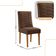 Mesa De Jantar Eloise Tampo Mdf Vidro Com 6 Cadeiras Moderna Veludo Marrom/off White/naturale