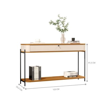 Aparador Nova Orleans Off White Nature Preto