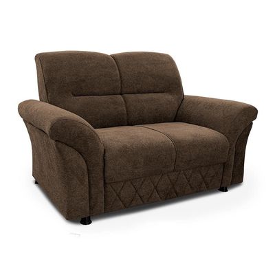 Sofá 2 Lugares Cama inBox Mourato com 140cm de Largura e Revestido em Bouclé Marrom