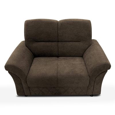 Sofá 2 Lugares Cama inBox Mourato com 140cm de Largura e Revestido em Bouclé Marrom