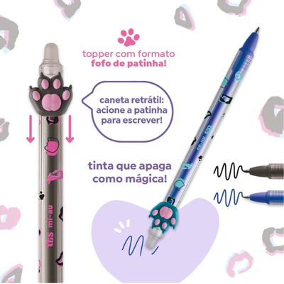 CANETA GEL APAGÁVEL HOLIC MI-AU 0.7MM UNIDADE - TRIS