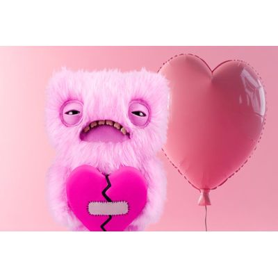 Pelúcia Fuggler Love Fuggs 23cm - Rosa