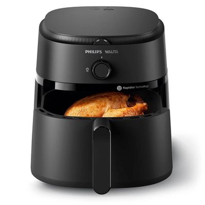 Fritadeira Elétrica Air Fryer Philips Walita Série 1000 XL NA130 Sem Óleo 1700W 6,3L Preta Preto / 110V