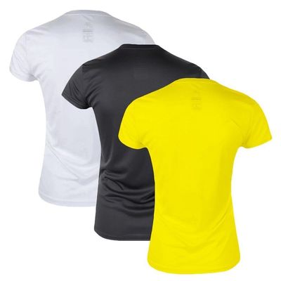 Kit 3 Camisetas Penalty X Feminina M / Amarelo e Branco
