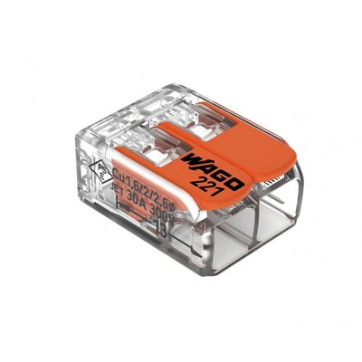 Conector Emenda Wago 2P 41A 221-612 c/50pcs