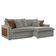 Sofá Dallas Linho Dois Módulos De 80cm B15 Meu Sofá Online A230 Linho Cinza