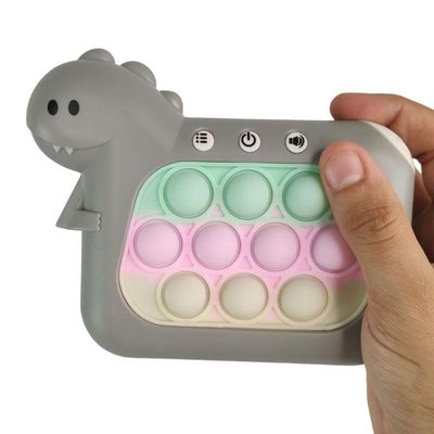 Pop It Mini Game Interativo Som Luzes Dinossauro Anti Estresse Relaxante Sensorial Fidget Toys Diver