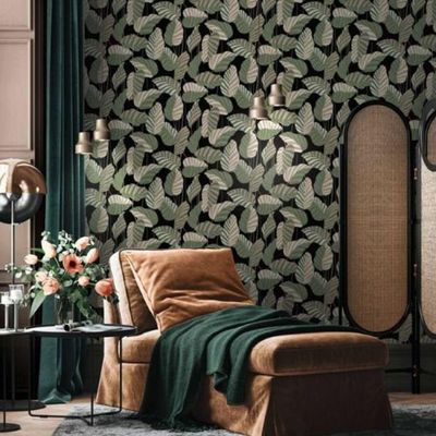 Papel De Parede Antigua Folhagem Verde 390942ag