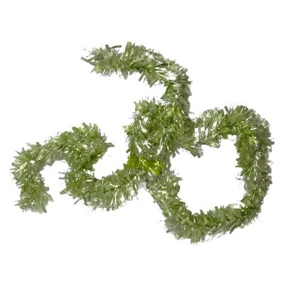 Festão De Natal Metalizado Verde Oliva - 1,8m X 7cm