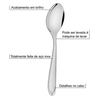 Colher De Arroz Tramontina Laguna Em Aço Inox 24,8 Cm Grande